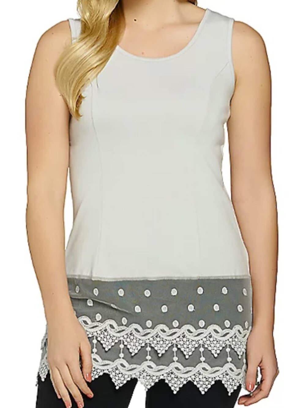 Layers by Lizden Tri-Blend Cami with Lace Extender  16694